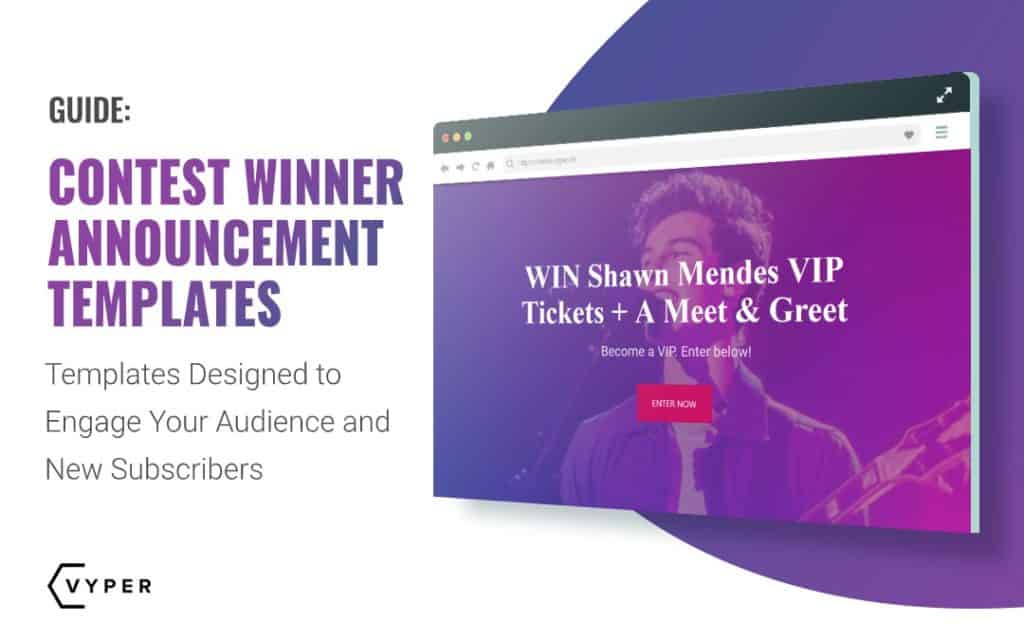 Contest Winner Announcement Templates