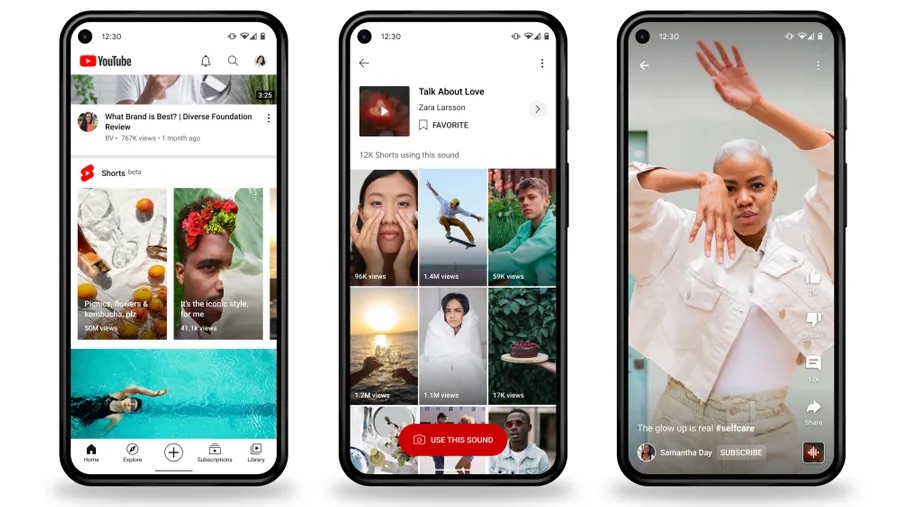 YouTube Shorts Mobile Previews