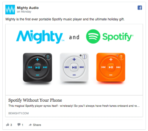 might audio facebook ads