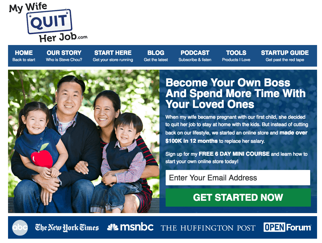 Steve Chou of MyWifeQuitHerJob uses an evergreen funnel to give away a free coaching call.